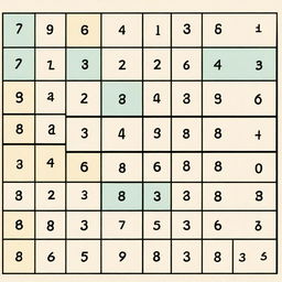 Create an image of a Sudoku puzzle grid