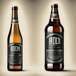 Create a beer bottle design that incorporates elements of the Argon & Co brand