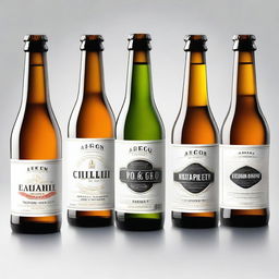 Create a beer bottle design that incorporates elements of the Argon & Co brand