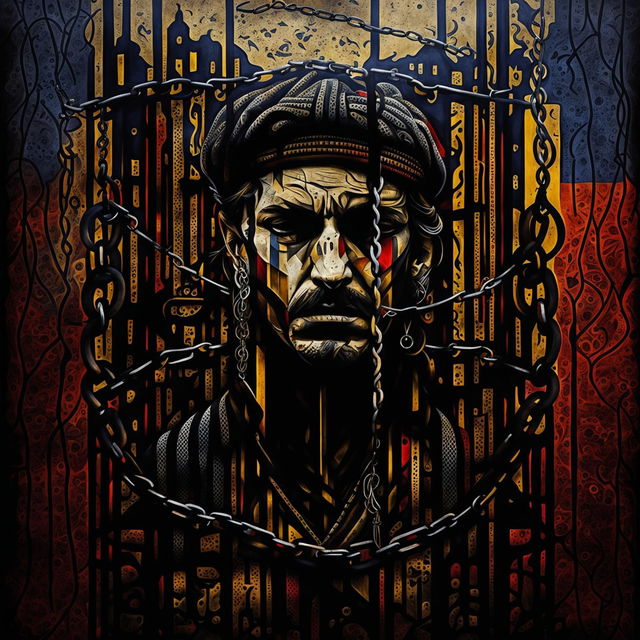 A symbolic representation of Romania focused on the theme of being trapped