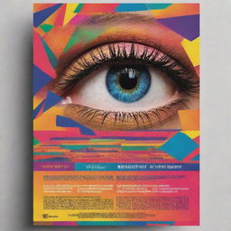 A colorfully vibrant, eye-catching poster with an avant-garde design, prominently displaying the key event details on a visually appealing backdrop.