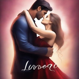 Create a book cover titled "Lovers" in an animation style