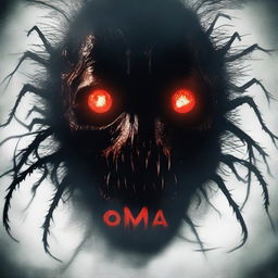 A horror film poster depicting a terrifying creature known as 'Oma'