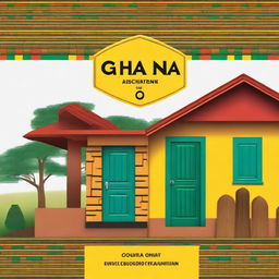 Create a book cover representing the housing profile of Ghana