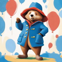 A depiction of Paddington Bear, but with a notably skinnier appearance