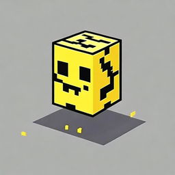 Create an image featuring a Minecraft Lucky Block