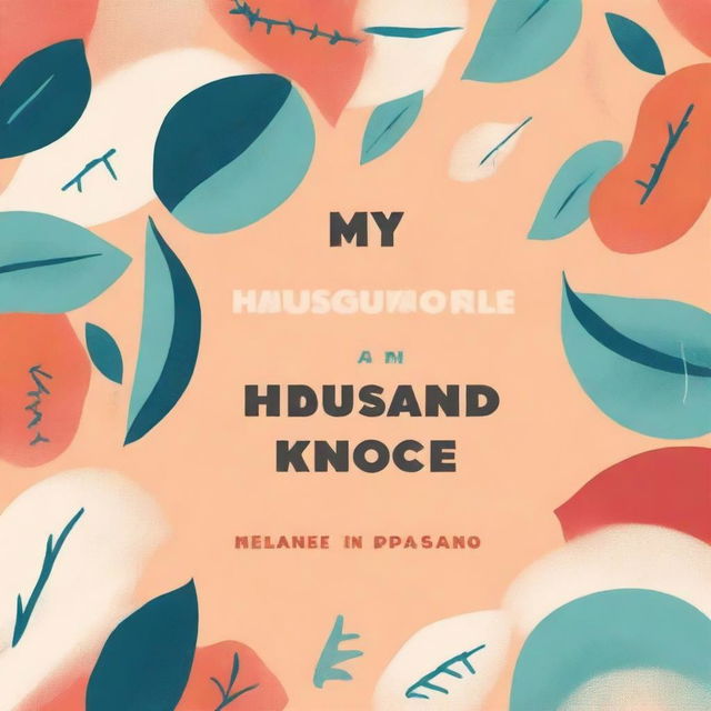 Create a modern book cover titled 'My Husband Knows a Place' by Melanie Pisano