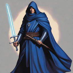 A male Kender from Dragonlance, dressed as a warlock