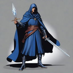 A male Kender from Dragonlance, dressed as a warlock