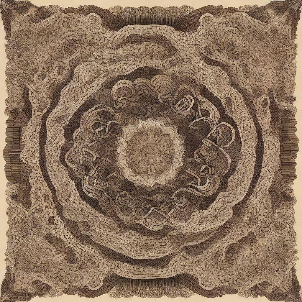 An intricate mandala design made entirely of human faces