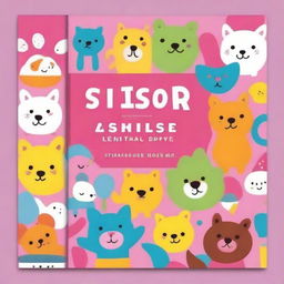 Create a book cover for 'Scissor Skills Activity Book for Kids Ages 3-5'