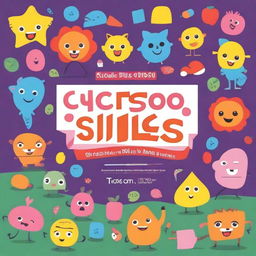 Create a colorful and engaging book cover for 'Scissor Skills Activity Book for Kids Ages 3-5'