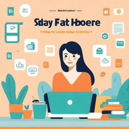 A vibrant and engaging book cover designed to show stay-at-home mothers how to make money online