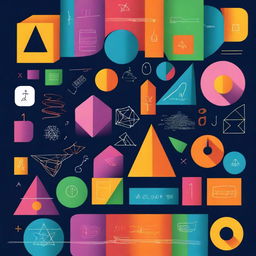 A detailed and colorful book cover for a book titled 'Libro de Álgebra'