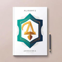 A sophisticated and professional book cover for a university-level algebra textbook