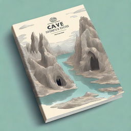 Create a book cover for a scientific book about karst and caves