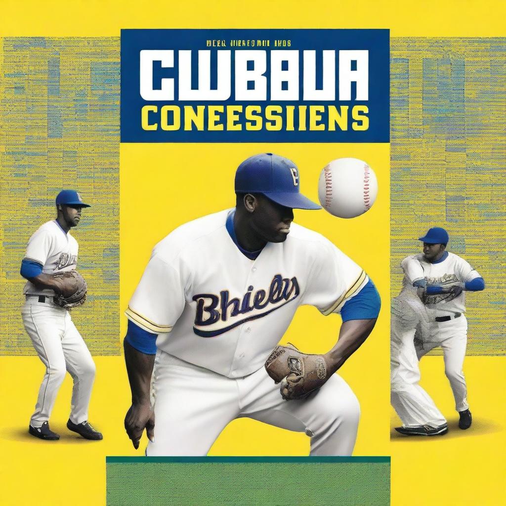 Create a book cover for 'Clubhouse Confessions: The Real World of Professional Baseball'