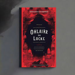 Create a book cover with the title 'O olhar de Locke' for a book inspired by the Netflix series YOU