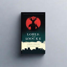 Create a book cover with the title 'O olhar de Locke' for a book inspired by the Netflix series YOU