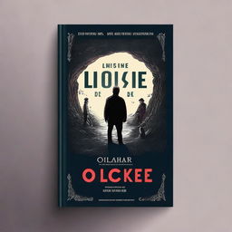 Create a book cover with the title 'O olhar de Locke' for a book inspired by the Netflix series YOU