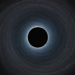 Visualize an abstract representation of a person's internal conflict, journeying from the depths of the ocean, passing through Earth's atmosphere, and ending at a space black hole.