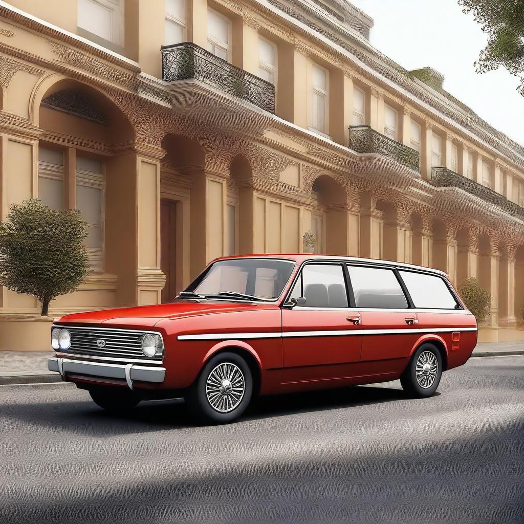 Create a detailed image of a Ford Taunus AF MPV