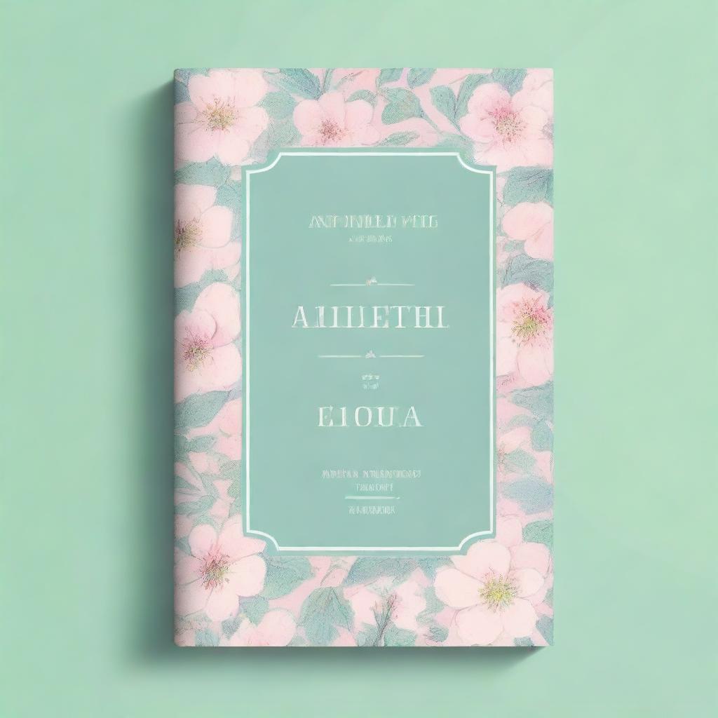 A cover for an English book featuring a classic and elegant design