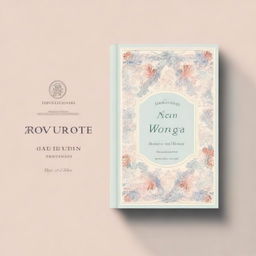 A cover for an English book featuring a classic and elegant design