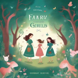 A captivating book cover for a book titled 'Fairy Tales for Brave Little Girls'