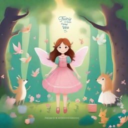 Create a cover for a book titled 'Fairy Tales for Brave Little Girls'