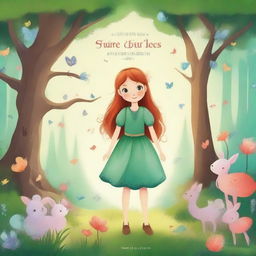 Create a cover for a book titled 'Fairy Tales for Brave Little Girls'