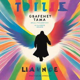 A book cover featuring a multicolored condor leaving a multicolored trail with the silhouette of a man in the middle