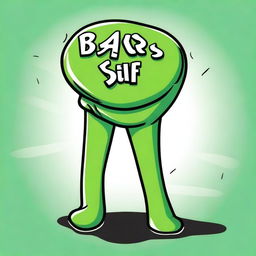 A cartoon-style image designed for a t-shirt featuring a green cartoon butt with the words 'Back That Pass Up' written in the background