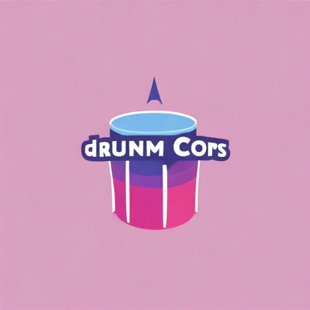 Design a logo for a TikTok channel called 'Drum Corps Fan'