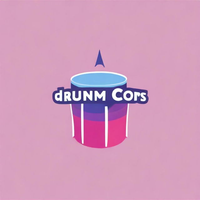 Design a logo for a TikTok channel called 'Drum Corps Fan'