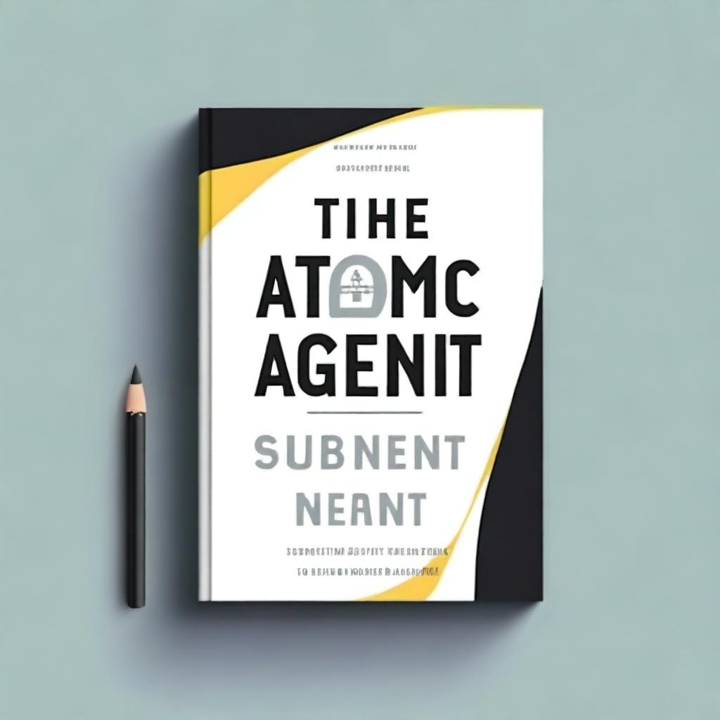 Create a book cover for a book titled 'The Atomic Agent' with the subtitle 'Smart Habits for Real Estate Agents' by author Caroline Trahé