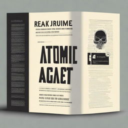 Create a book cover for a book titled 'The Atomic Agent' with the subtitle 'Smart Habits for Real Estate Agents' by author Caroline Trahé