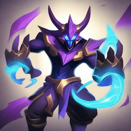 Create an image of Rek'sai from League of Legends, designed as a fun and engaging quiz illustration