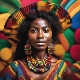 A beautiful portrait of a person with mixed Mexican and Black heritage