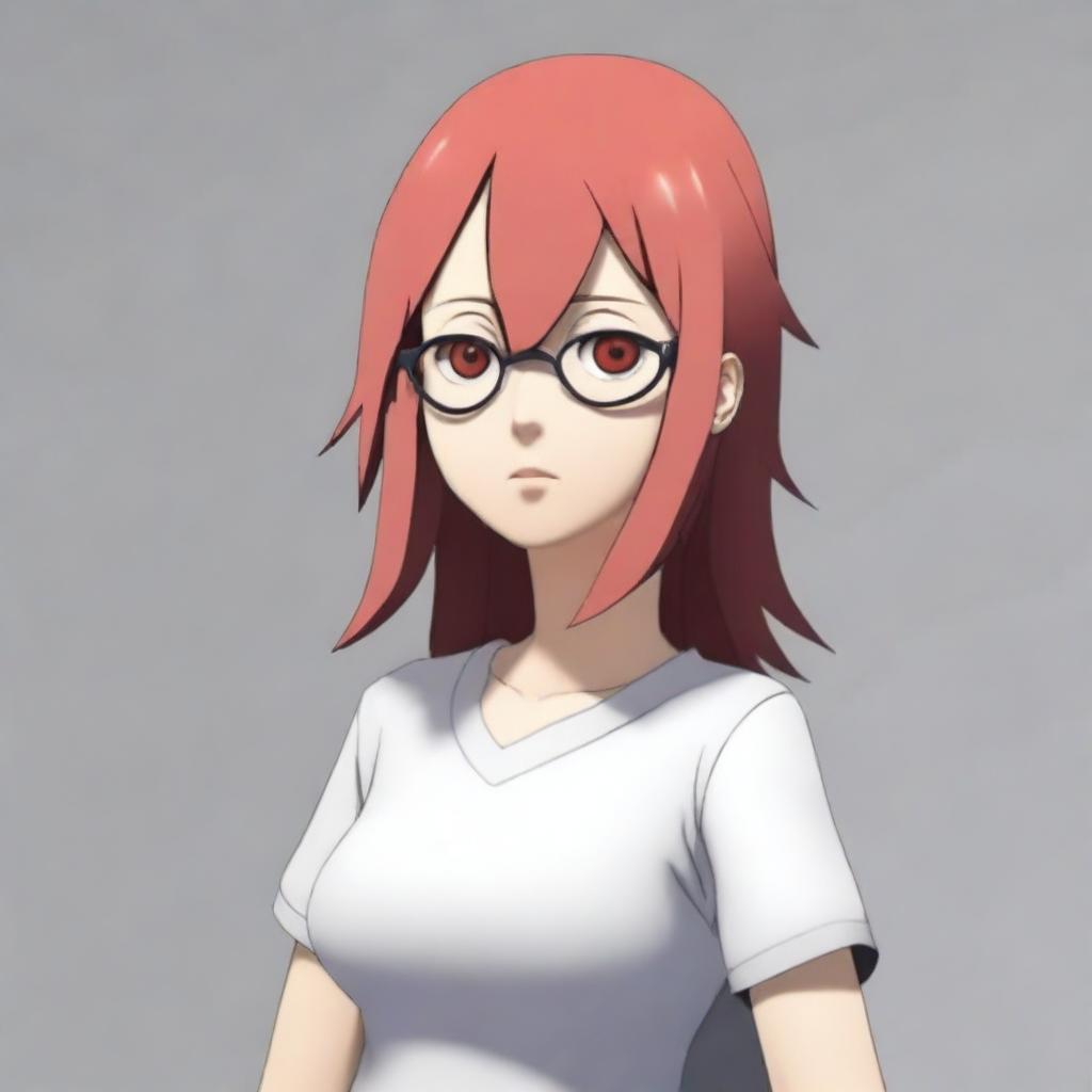 Create a 3D image of Uzumaki Karin