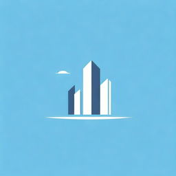 Design a clean and modern logo for an architecture studio. Incorporate elements of blueprints, skyscrapers, and drafting tools in a minimalist style.