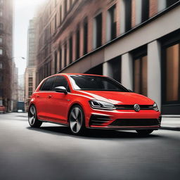 A high-quality image of a Volkswagen GTI, showcasing its sleek design and sporty features