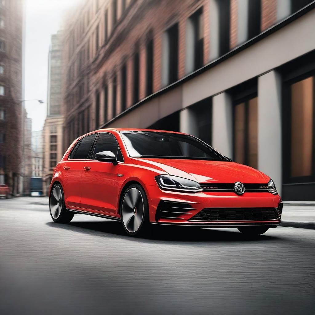 A high-quality image of a Volkswagen GTI, showcasing its sleek design and sporty features