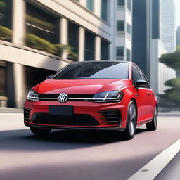 A high-quality image of a Volkswagen GTI, showcasing its sleek design and sporty features