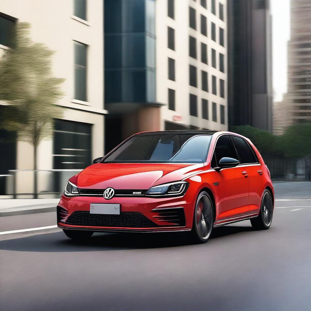 A high-quality image of a Volkswagen GTI, showcasing its sleek design and sporty features