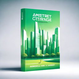 A book cover design featuring a futuristic city centered around athletes