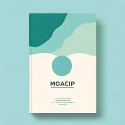 Create a minimalist book cover that visually represents the theme of focus and concentration