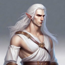 Create an image of Gallio, the half-elf bard