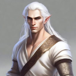 Create an image of Gallio, the half-elf bard