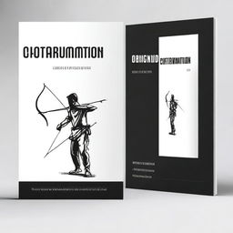 Create a black and white book cover with the title 'Concentration'